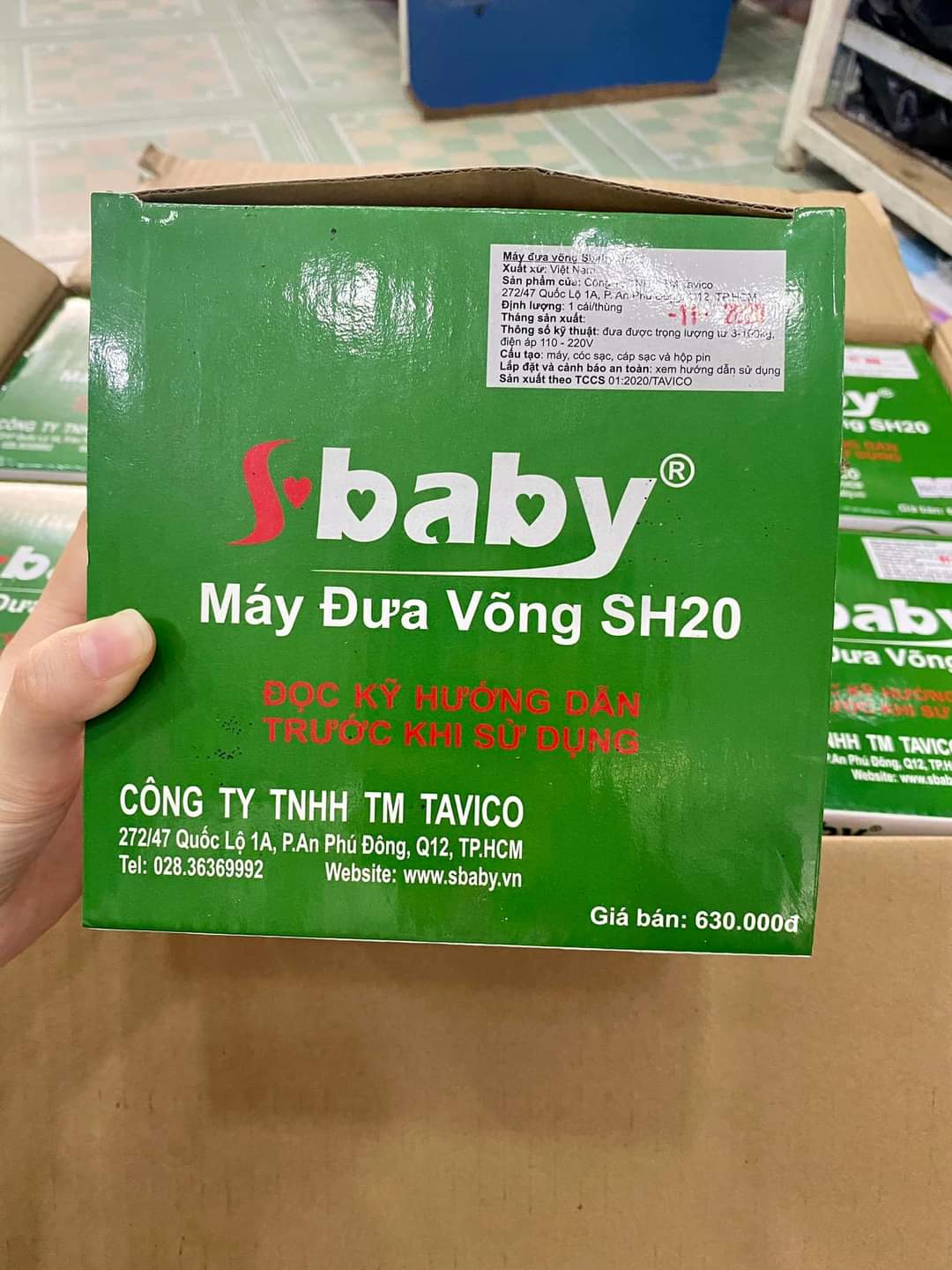Máy đưa võng sbaby sh20