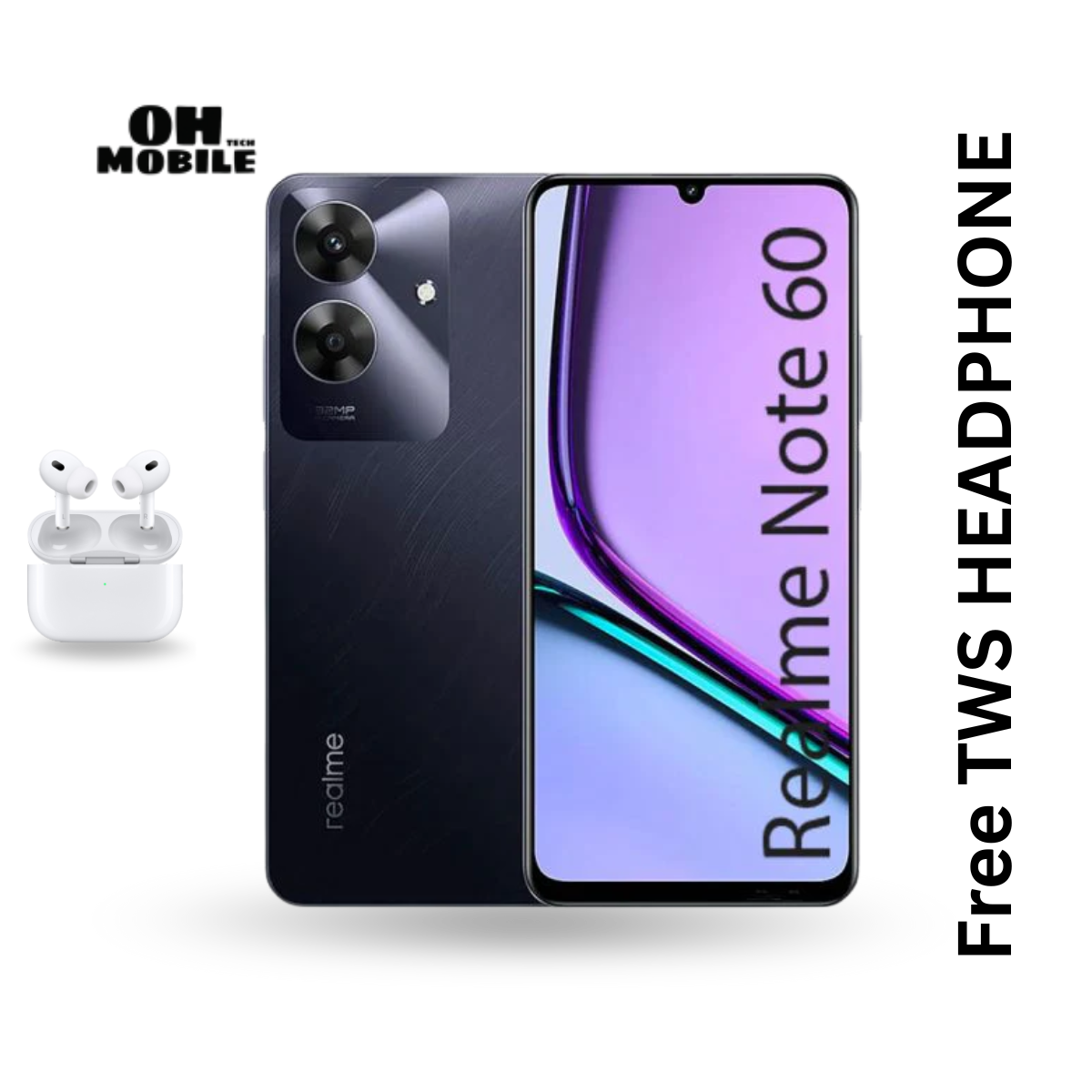 Realme Note 60 - 4Gb Ram/128Gb Rom - 5Mp Front Camera - 90Hz
