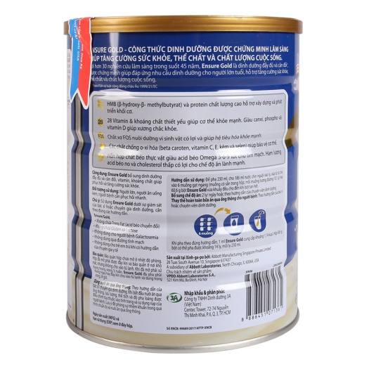Sữa bột Abbott Ensure Gold hương vani 850g