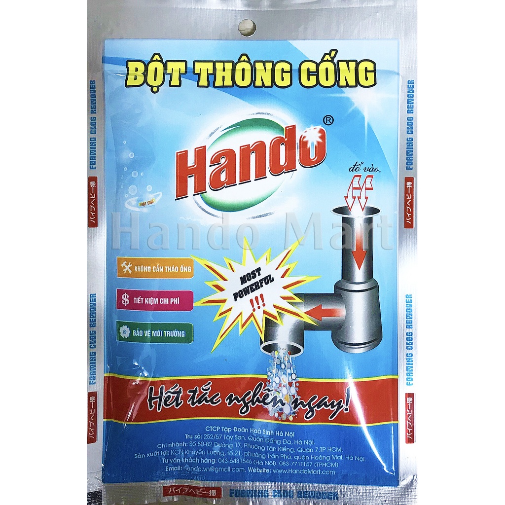 Bột thông cống Hando 100g Nội địa (gói)