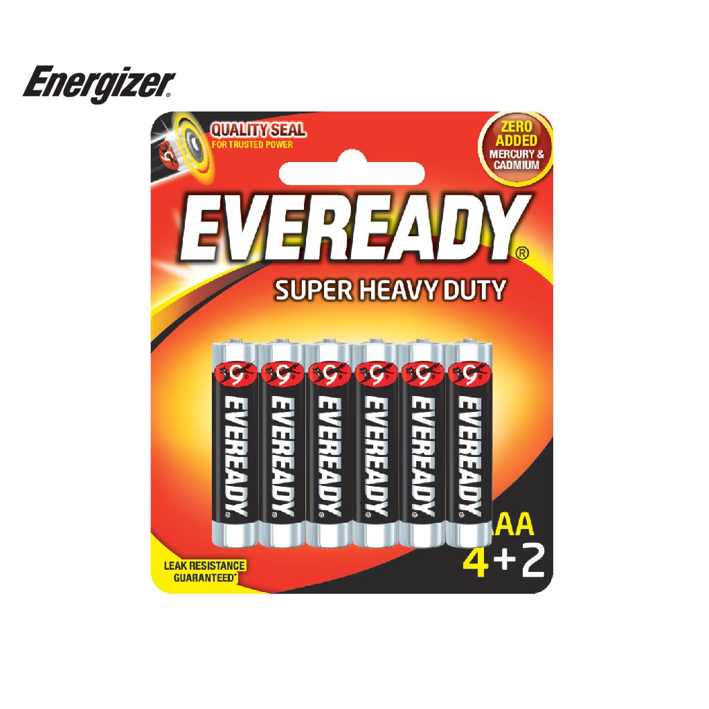 [HCM]Combo KM 6 Viên Pin Đũa AAA Eveready 1.5V [Nhập Khẩu Chính Hãng Indonesia]