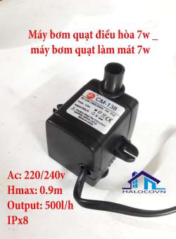 Máy bơm quạt điều hòa 7W - Máy bơm quạt làm mát 7w