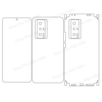 Dán PPF full viền Redmi K60 Pro - Redmi K60 - Tặng dán camera