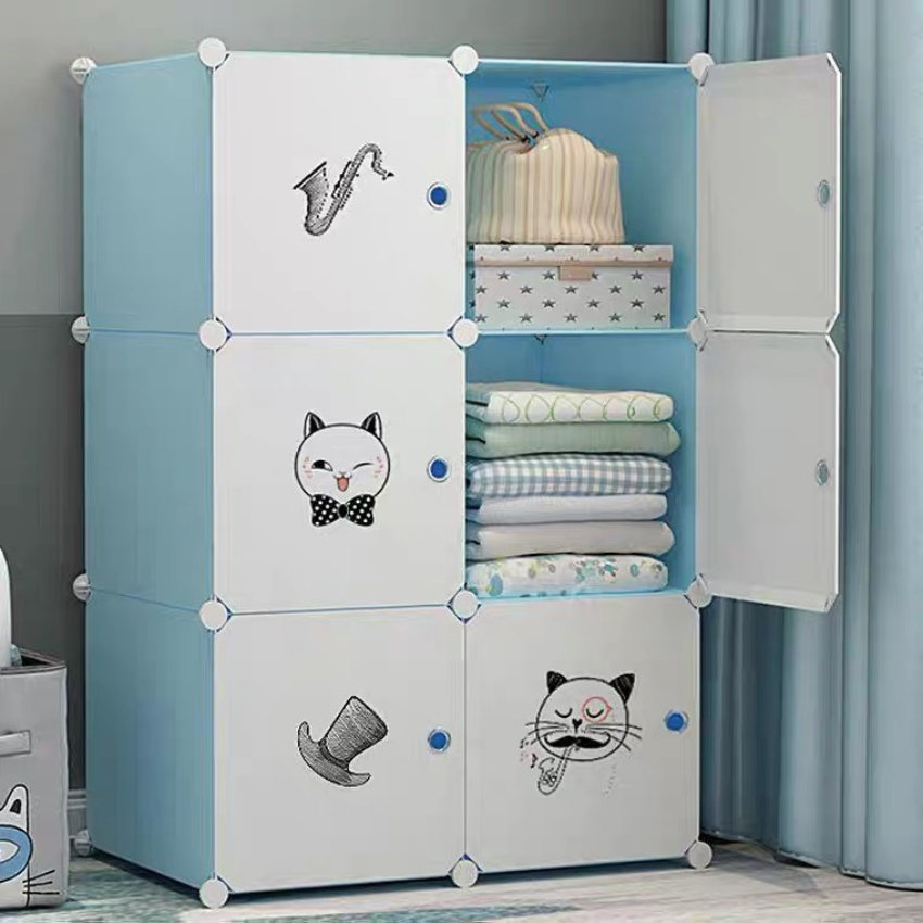 Tủ nhựa lắp ghép đa năng 6 ô -tiện lợi dễ lắp ráp