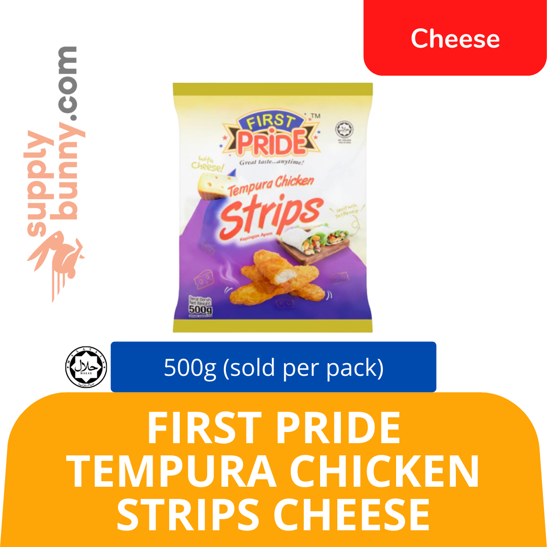 KLANG VALLEY ONLY! First Pride Tempura Ayam Strips Cheese 500g (sold per pack) Chongsway