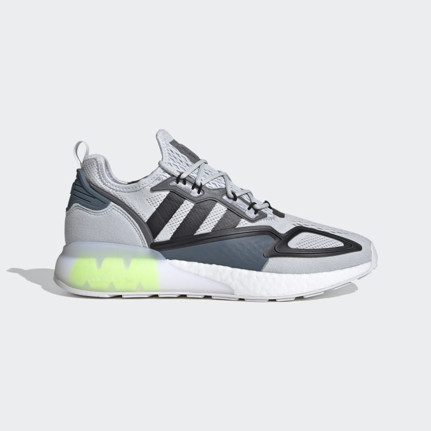 Giày thể thao nam nữ adidas zx 2k boost clear grey core black granite