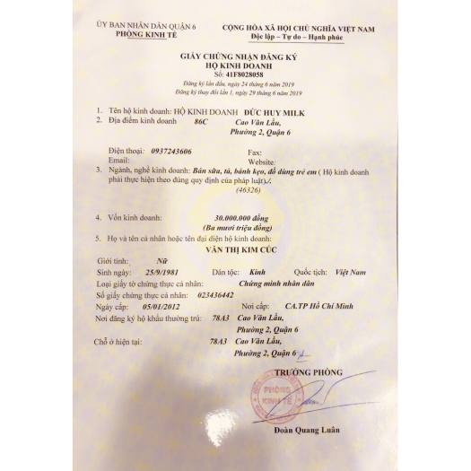 Sữa bột Nan Nga Optipro số 1 800g