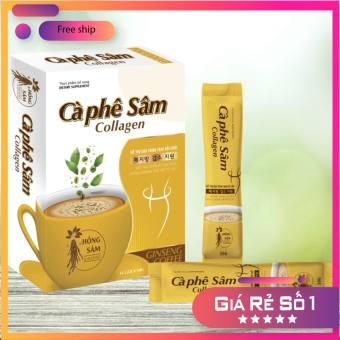 Hộp 12 Gói Cà Phê Sâm Collagen Đẹp Da , Giữ Dáng , Hỗ Trợ Giảm Cân Hiệu Quả