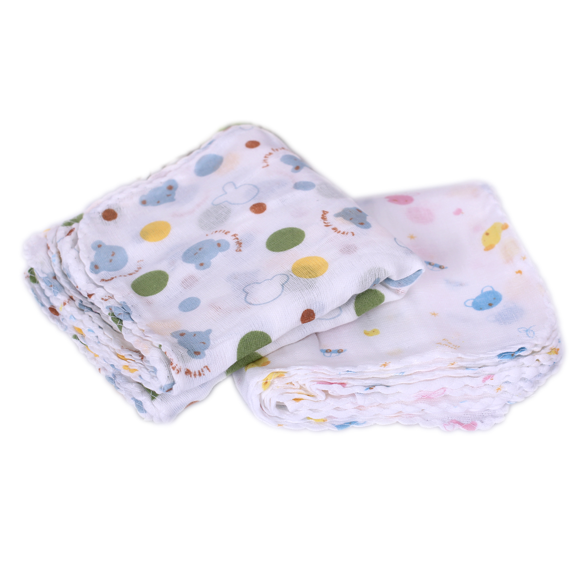 Set 10 Khăn xô sữa xuất Nhật in họa tiết cho bé