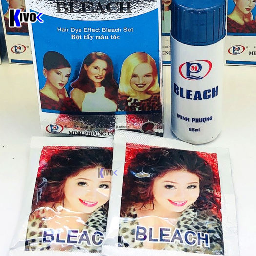 Bột Tẩy Tóc Màu Minh Phượng Bleach 20g - Tẩy Tóc Nhuộm Tóc Highlight Tại Nhà - Kivo