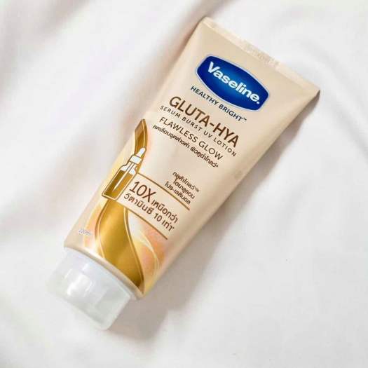 Sữa Dưỡng Thể Trắng Da Vaseline Healthy Bright Gluta HYA Serum Burst Lotion 10X (vàng ban ngày )Thái Lan