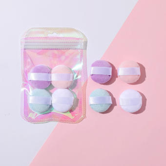 3 4 6 chiếc bông thoa phấn nền nhỏ làm đẹp cho mặt mút trang điểm đánh kem nền dụng cụ thẩm mỹ