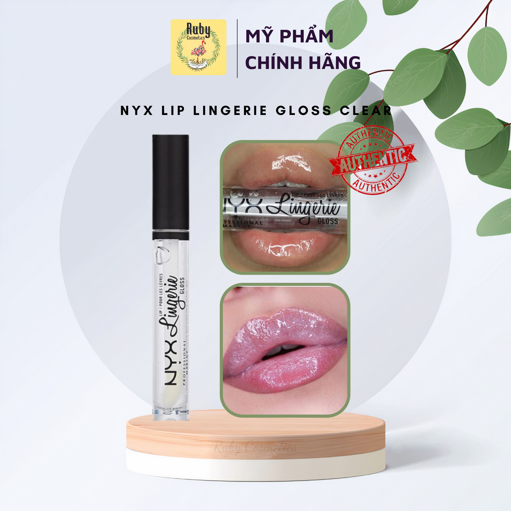 Son bóng nyx lip lingerie gloss clear