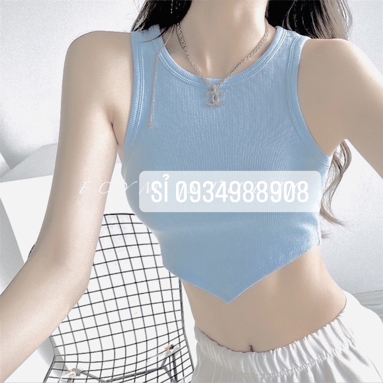 Áo ba lỗ nữ lai nhọn basic - áo ba lỗ croptop nữ co giãn chất vải bo gân co dãn mặc mát , áo thun nữ thời trang huyne house