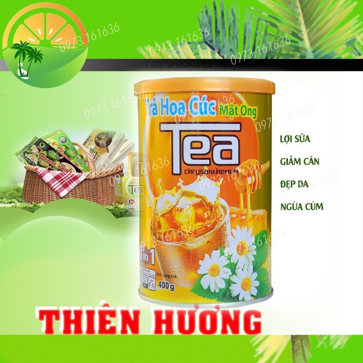 [Lon 400g] Trà hoa cúc mật ong Thanh Bình- đồ ăn vặt