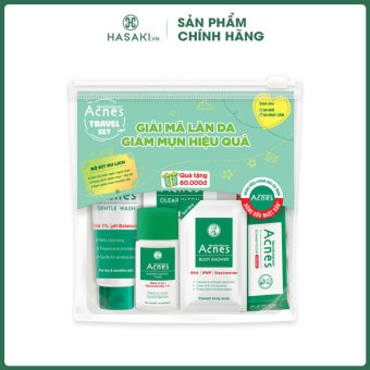 Bộ Sản Phẩm Acnes Chăm Sóc Mụn Cho Da Khô Nhạy Cảm 5 Món Hasaki Sản Phẩm Chính Hãng