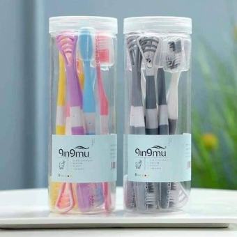 HỘP 8 BÀN CHẢI ĐÁNH RĂNG KÈM TƯA LƯỠI TIỆN LỢI