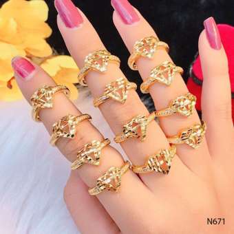 Nhẫn nữ đính đá sang trọng thiết kế cao cấp Orin N671 - Long Tien