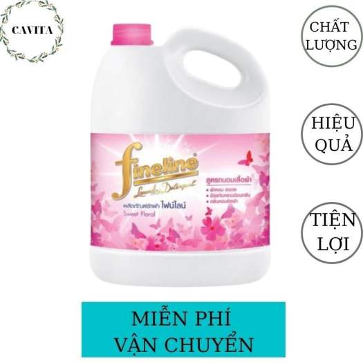 Nước Giặt Xả Fineline 3000ml Thái Lan CAVITA giúp giặt sạch các vết bẩn cứng đầu, làm mềm sợi vải