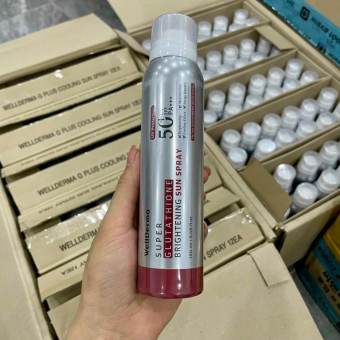 Xịt chống nắng chống trôi Làm Mát Da Wellderma G PLus Cooling Sun Spray 180ml Chính hãng