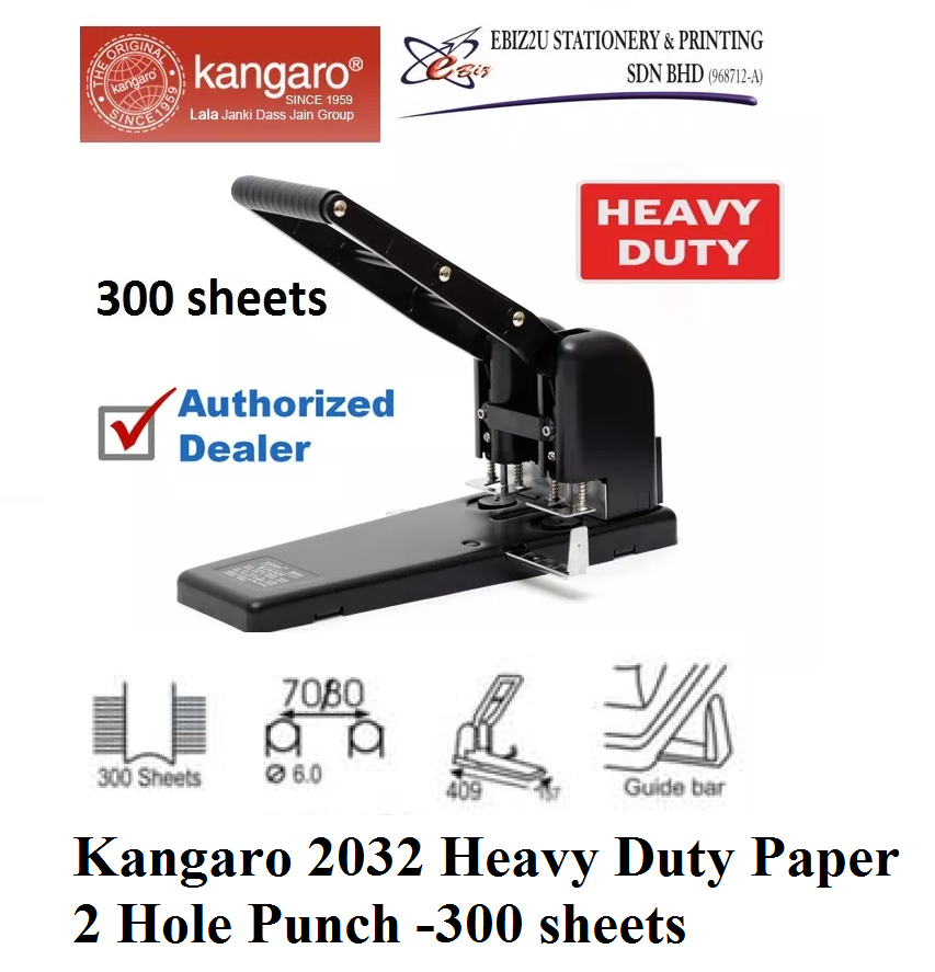 Kangaro Puncher 480 / Puncher 600 / Paper Punch / 2 Hole Puncher