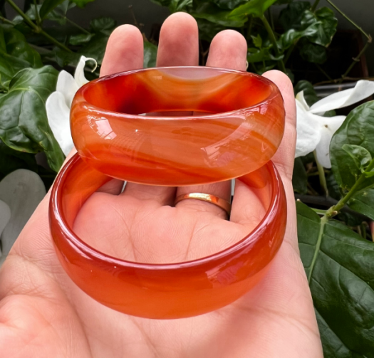 🍁VÒNG ĐÁ GIÁ SỈ- Vòng đá mã não bản hẹ đỏ tự nhiên NI 50-NI 58,vòng thời trang giá sỉ