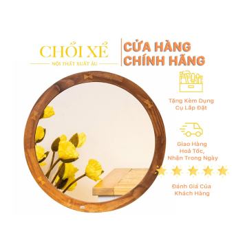 Gương Trang Trí Danish Mirror MR165 - Chổi Xể