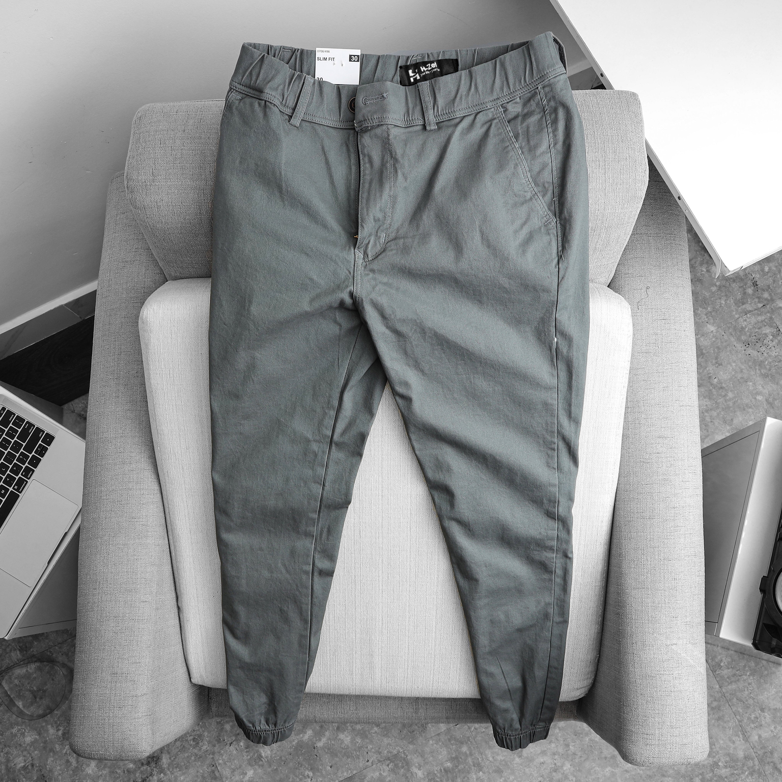 Quần jogger kaki nam H-ZET vải kaki cotton mềm mịn, lưng thun co giãn tiện lợi - JGKK02