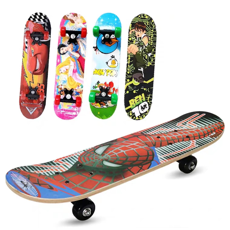 Ván trượt skateboard trẻ em hoạt hình đáng yêu cho bé trai và bé gái - thiết kế đúng tiêu chuẩn thi đấu, an toàn chắc chắn độ bền cao, BH 12 Tháng đổi 1