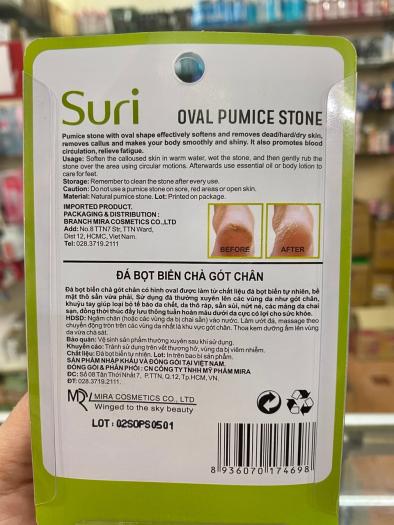Đá Bọt Biển Chà Gót Chân Suri Oval Pumice Stone E408
