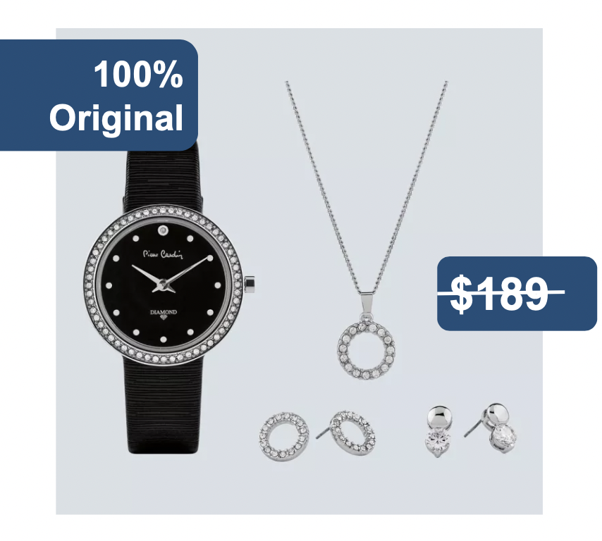 PIERRE CARDIN WATCH JEWELRY SET (2023 DIAMOND COLLECTION 