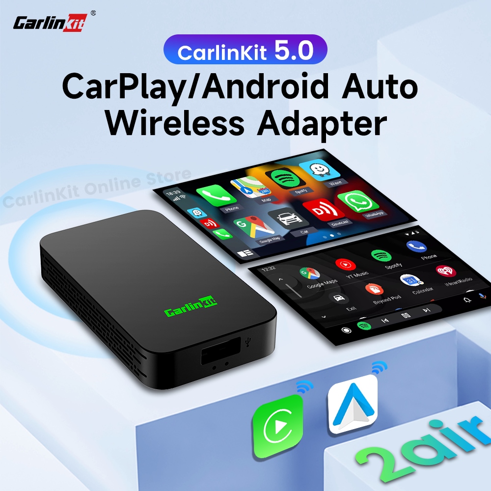 Carlinkit 5.0 Adaptador Inalámbrico Carplay Y Android Auto