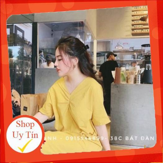 Váy thụng dúm ngực dây lưng Hana