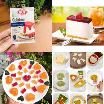 Bột Gelatin hữu cơ, gelatine làm chip chip, kẹo dẻo, pudding, đồ ăn dặm cho bé