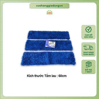 COMBO 3 Bông lau nhà san hô kích thước 60cm thay thế cho cây lau nhà công nghiệp