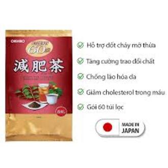Trà Giam Mỡ Bụng Orihiro Genpi Nhật Bản 60Gói
