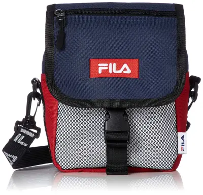 [FILA] Logo Tape Flap Mini Shoulder Crossbody Bag (1)