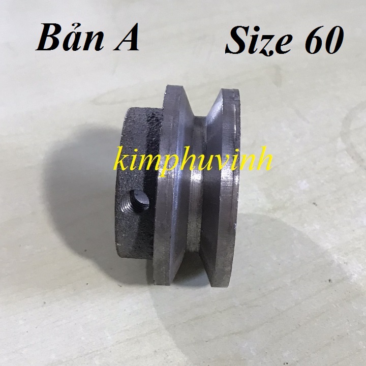 01 cái - 60mm puly dây curoa bản a - buly kéo dây curoa bản a