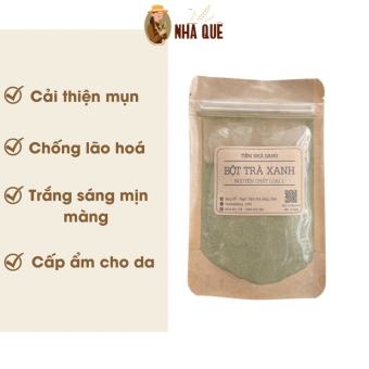 Bột trà xanh đắp mặt nguyên chất 50gr