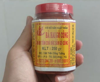 Mắm tôm chà Bà Hai, Đặc sản Gò Công loại 1, 250g / hủ