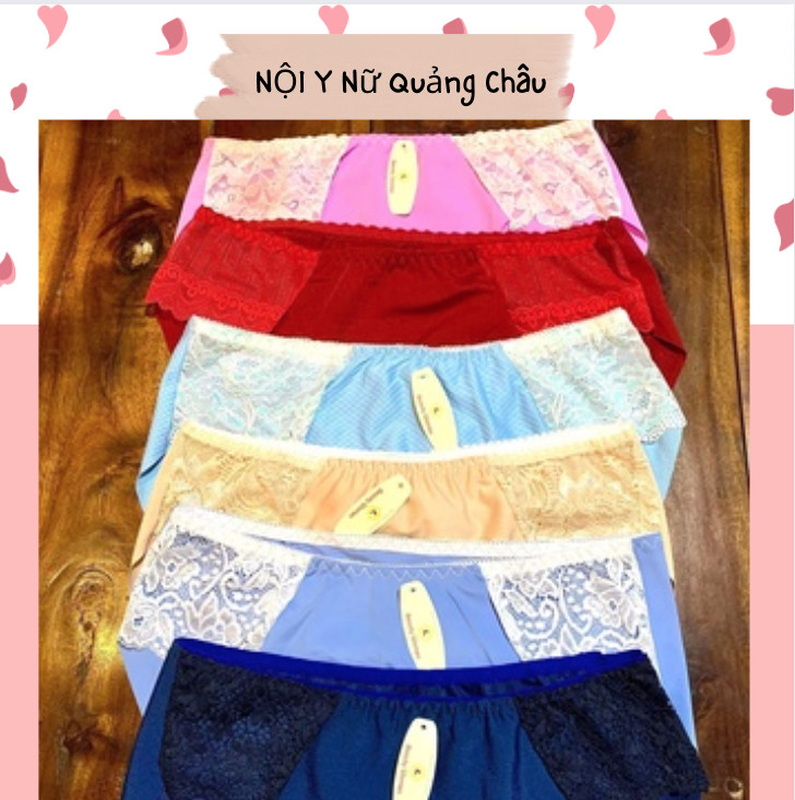 Set quần lót đúc su cao cấp pha ren hai bên điệu đà