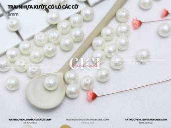 Trai xước trai nhám có lỗ các cỡ Cici Handmade nguyên liệu DIY hạt đính kết, hạt pha lê hạt cườm đính kết trang sức