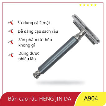 Dao Cạo Râu Cổ Điển INOX Cán Tháo Rời HENGJINDA Cạo Râu Cổ Điển, Đẹp, Sang Trọng, Sạch [ Hàng Nội Địa Chất Lượng Cao ]]