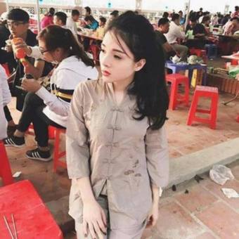 quần áo đi chùa vải kate mặc mát