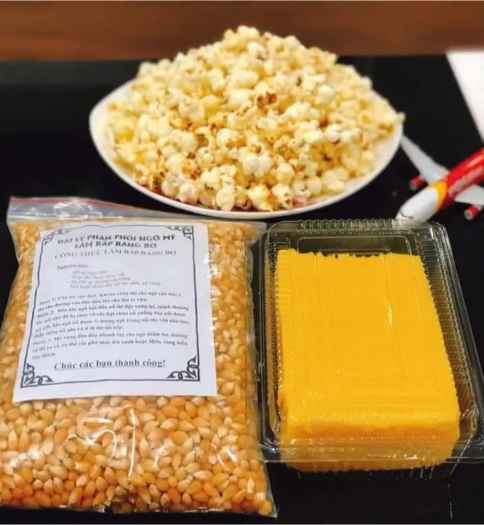 SÉT BẮP RANG BƠ TỰ LÀM TẠI NHÀ NGON NHƯ RẠP CHIẾU PHIM (1KG NGÔ VÀ 500GR BƠ)