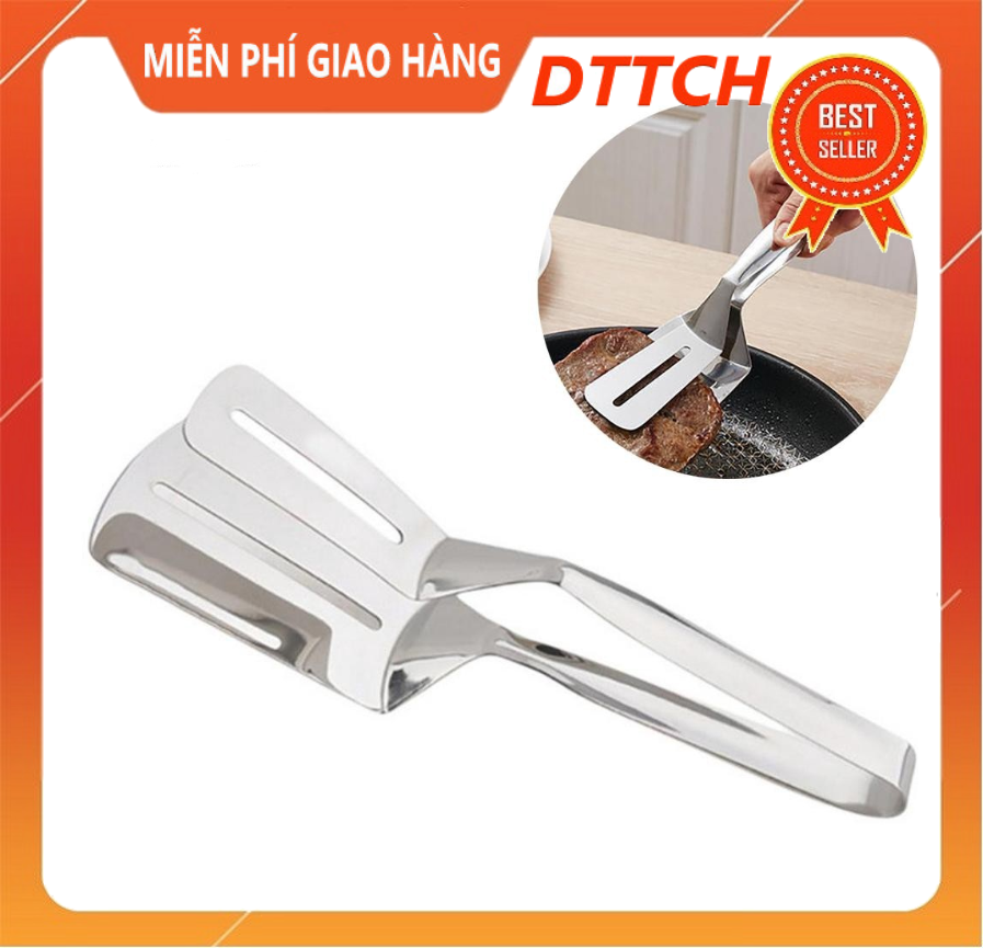 Kẹp gắp thịt nướng, đồ chiên rán inox đa năng