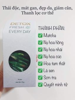 Trà Hoa Detox Giảm Cân Thải Độc Thanh Nhiệt (Tách lẻ Combo Go Detox)