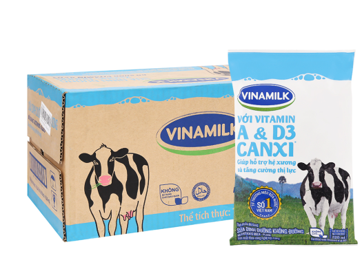 5 BỊCH SỮA TƯƠI KHÔNG ĐƯỜNG ,DATE 2022 (Giá sỉ )