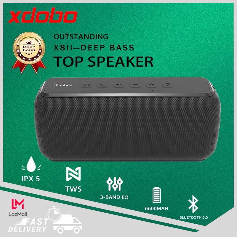 Loa Mini Bluetooth 60W Chính hãng XDOBO X8-ii Không thấm nước Bass mạnh Âm trầm vòm HIFI 3 Chế độ Bluetooth / thẻ TF / AUX trong