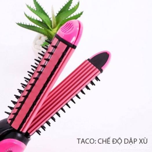 Máy duỗi tóc 3 in 1 Nova - máy uốn duỗi tóc mi - máy uốn duỗi bấm tóc - Máy duỗi tóc mini - Uốn Tóc Làm Xoăn Tóc